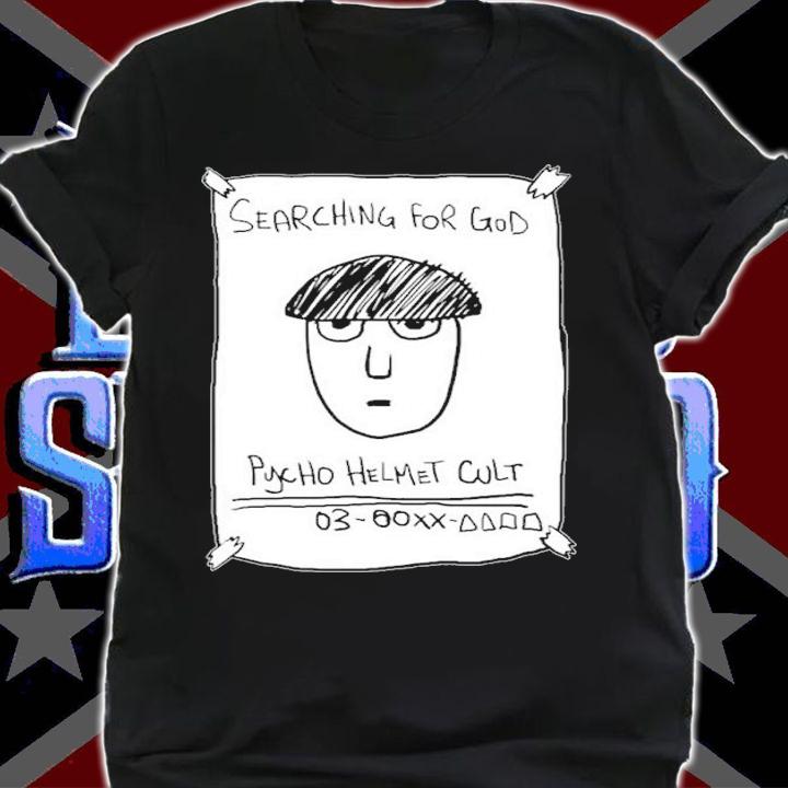 Where Is He Searching For God Anime Mob 100 Pyscho Helmet Cult Anime Shirt t-shirt shirt