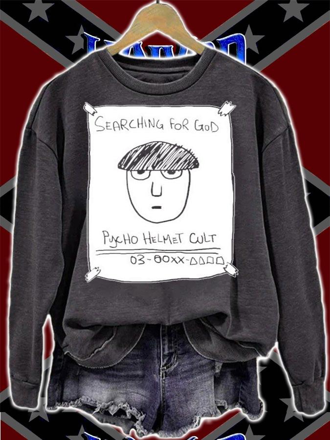 Where Is He Searching For God Anime Mob 100 Pyscho Helmet Cult Anime Shirt t-shirt sweatshirt