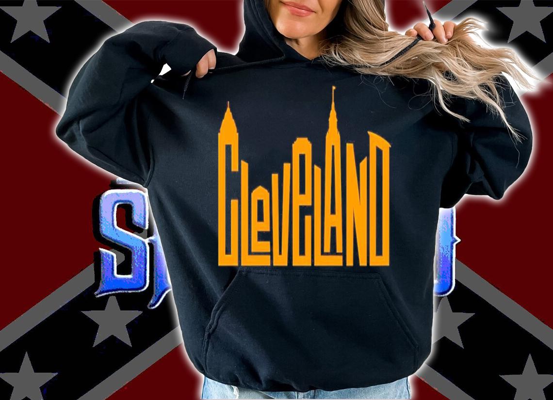 Cleveland Skyline Letters Pullover Shirt t-shirt hoodie