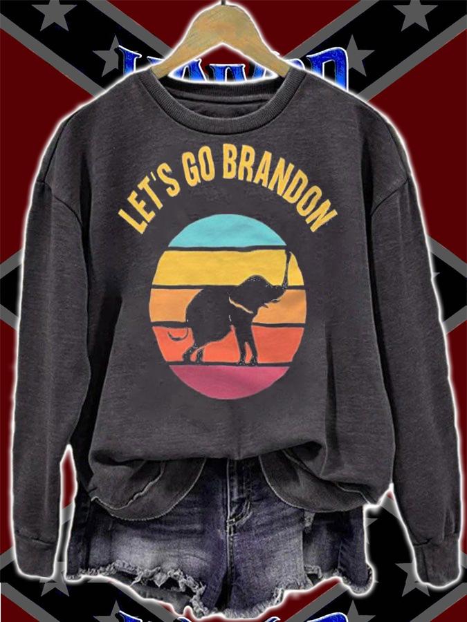 Let's Go Brandon Elephan Funny Anti Biden T-Shirt t-shirt sweatshirt