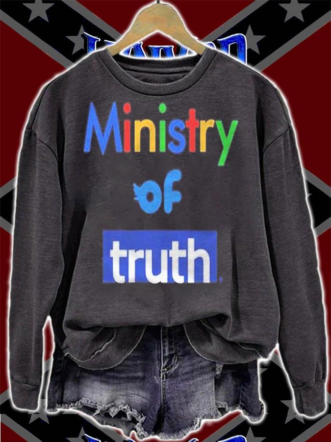 Ministry Of Truth Anti Social Media Big Tech Propaganda T-Shirt t-shirt sweatshirt