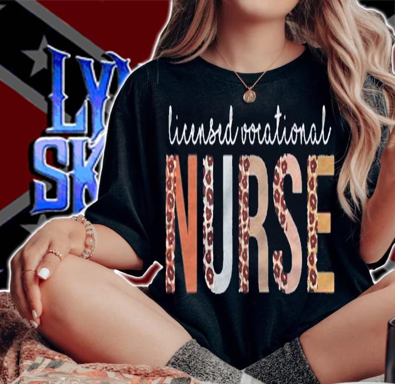 Leopard Lvn Licensed Vocational Nurse Healthcare Workers Shirt woman shirt