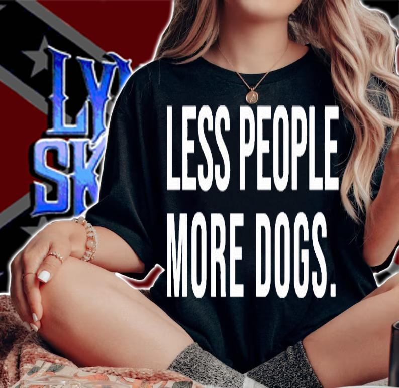 Less People More Dogs T-Shirt woman shirt