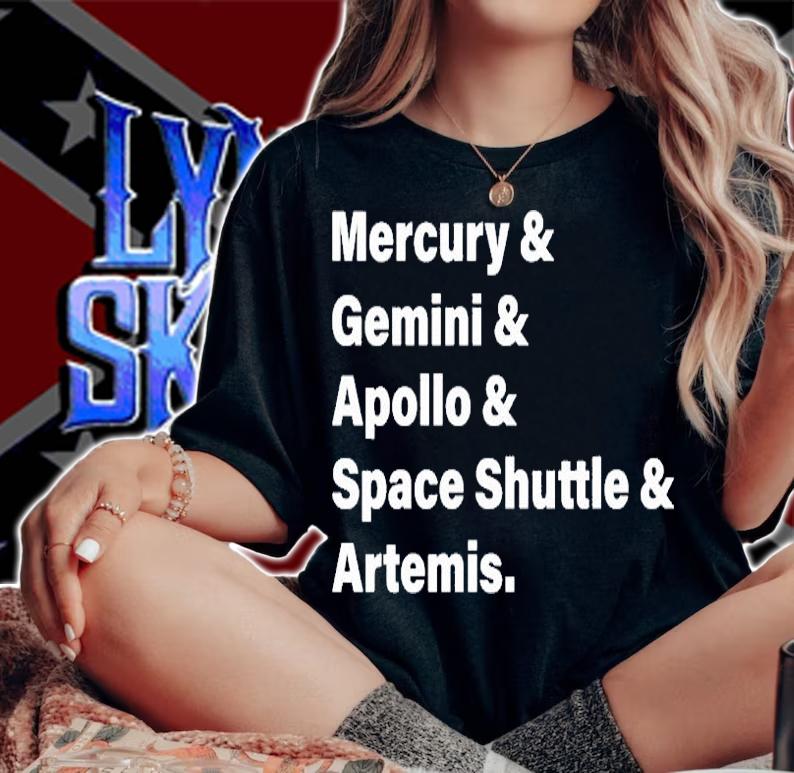 Mercury Gemini Apollo Space Shuttle Artemis T-Shirt woman shirt