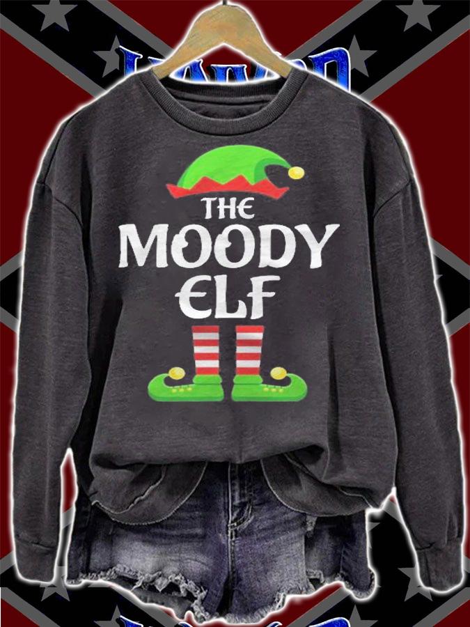 Moody Elf Family Matching Group Christmas Shirt sweatshirt