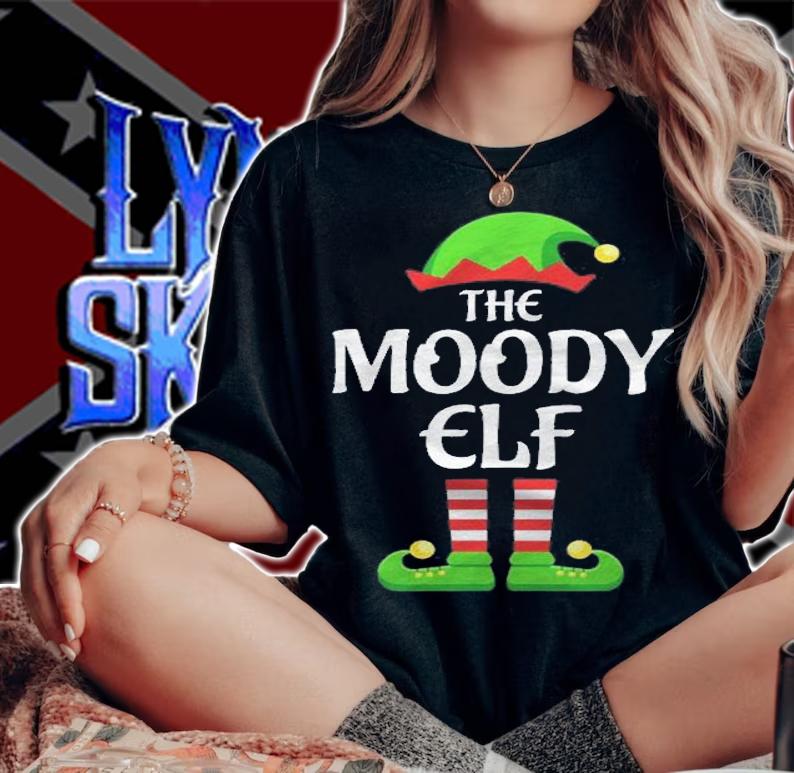 Moody Elf Family Matching Group Christmas Shirt woman shirt