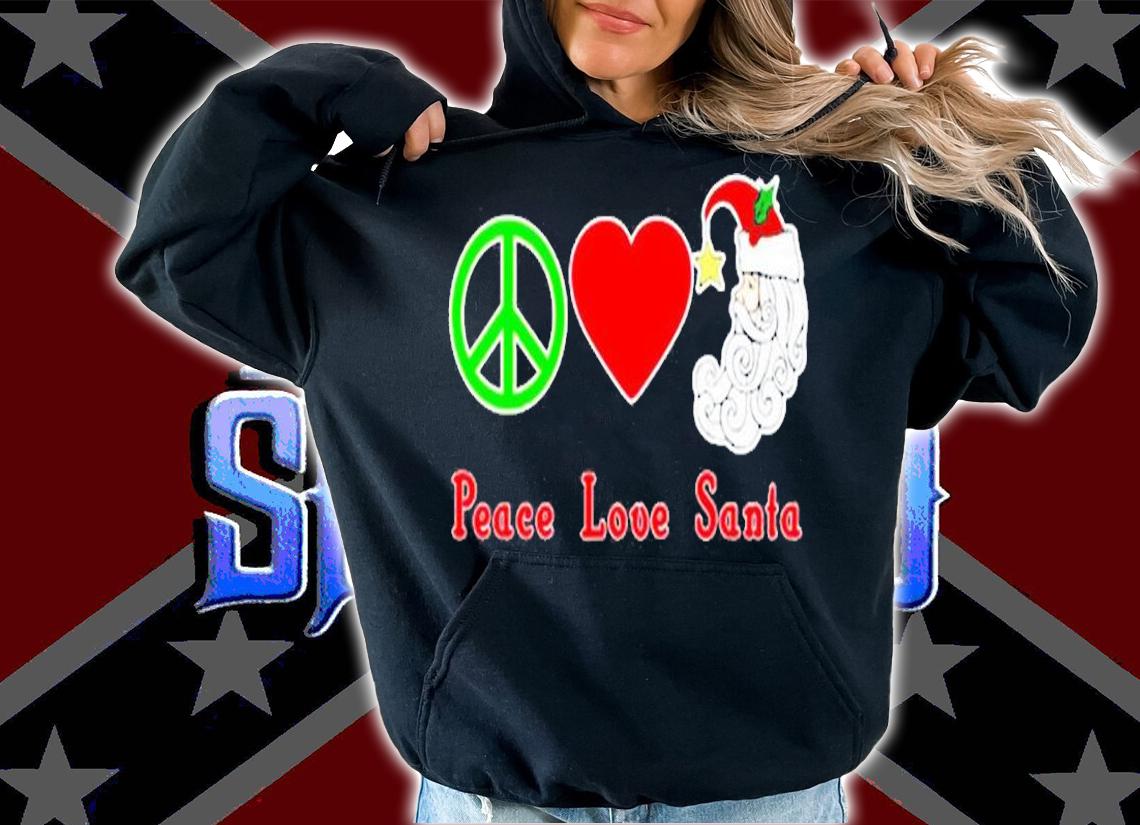 Peace Love Santa Claus Holiday T-Shirt