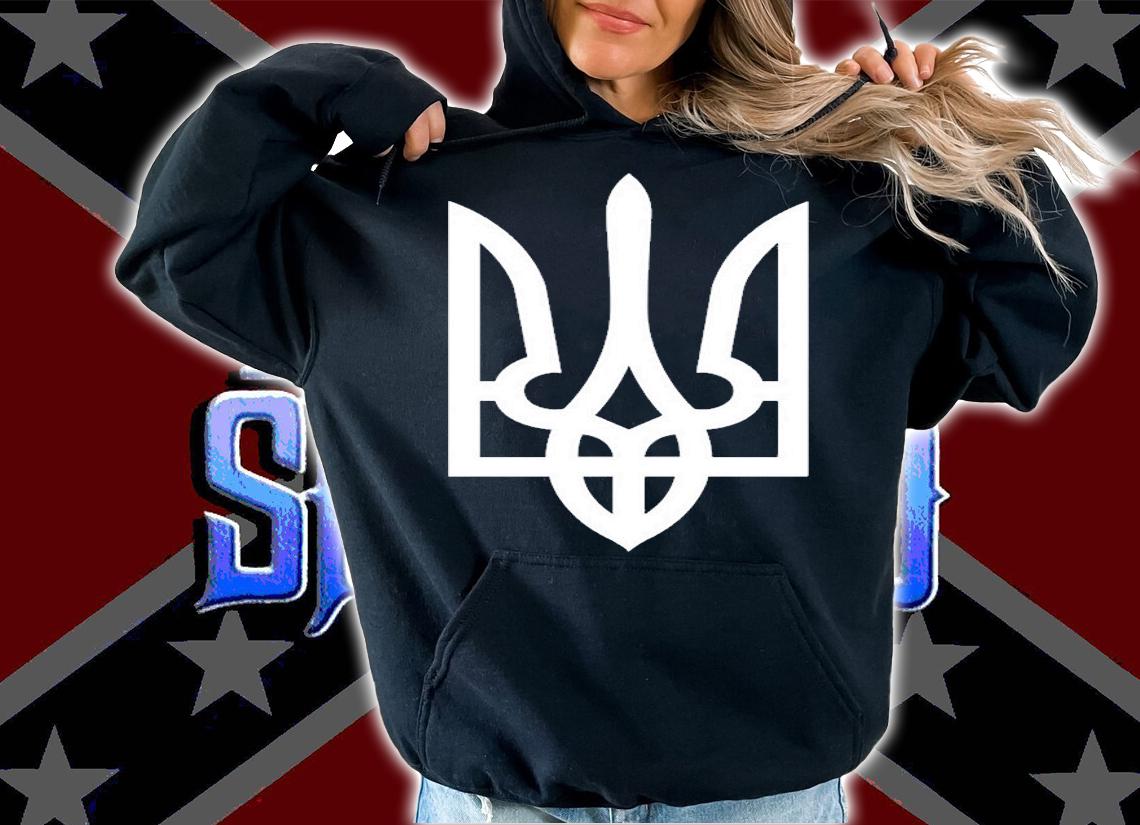 Roman Yaremchuk Ukraine Trident Ukrainian Coat Of Arms T-Shirt hoodie