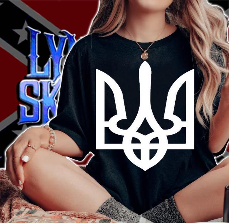 Roman Yaremchuk Ukraine Trident Ukrainian Coat Of Arms T-Shirt woman shirt