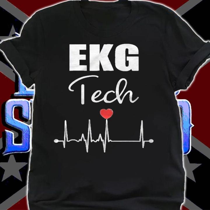 Ekg Tech Heartbeat Heart Shirt shirt