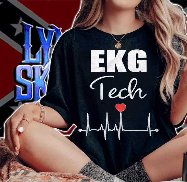 Ekg Tech Heartbeat Heart Shirt woman shirt