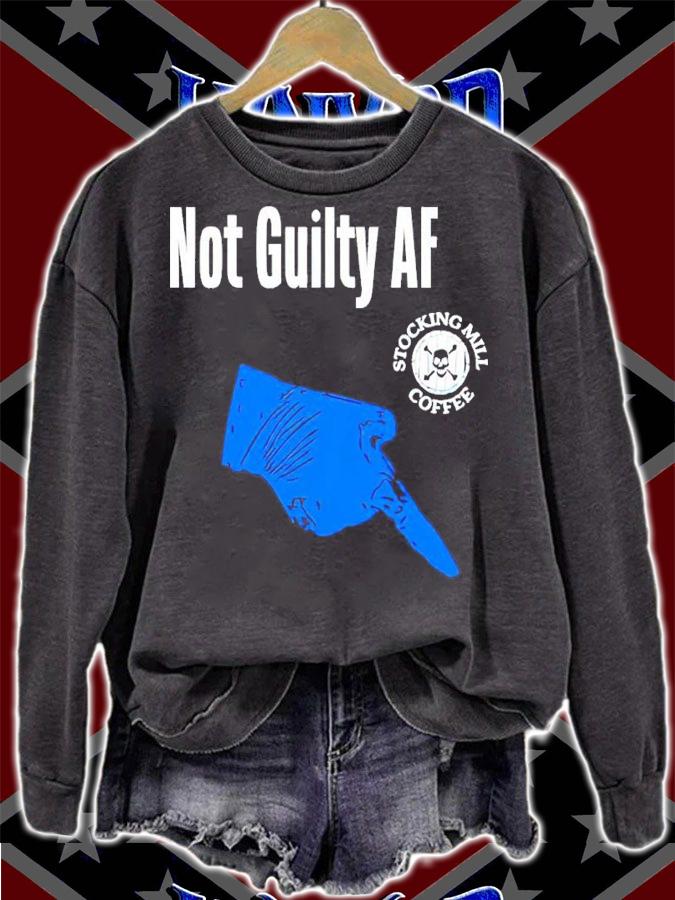 Stocking Mill Coffee Store Not Guilty Af T-Shirt sweatshirt