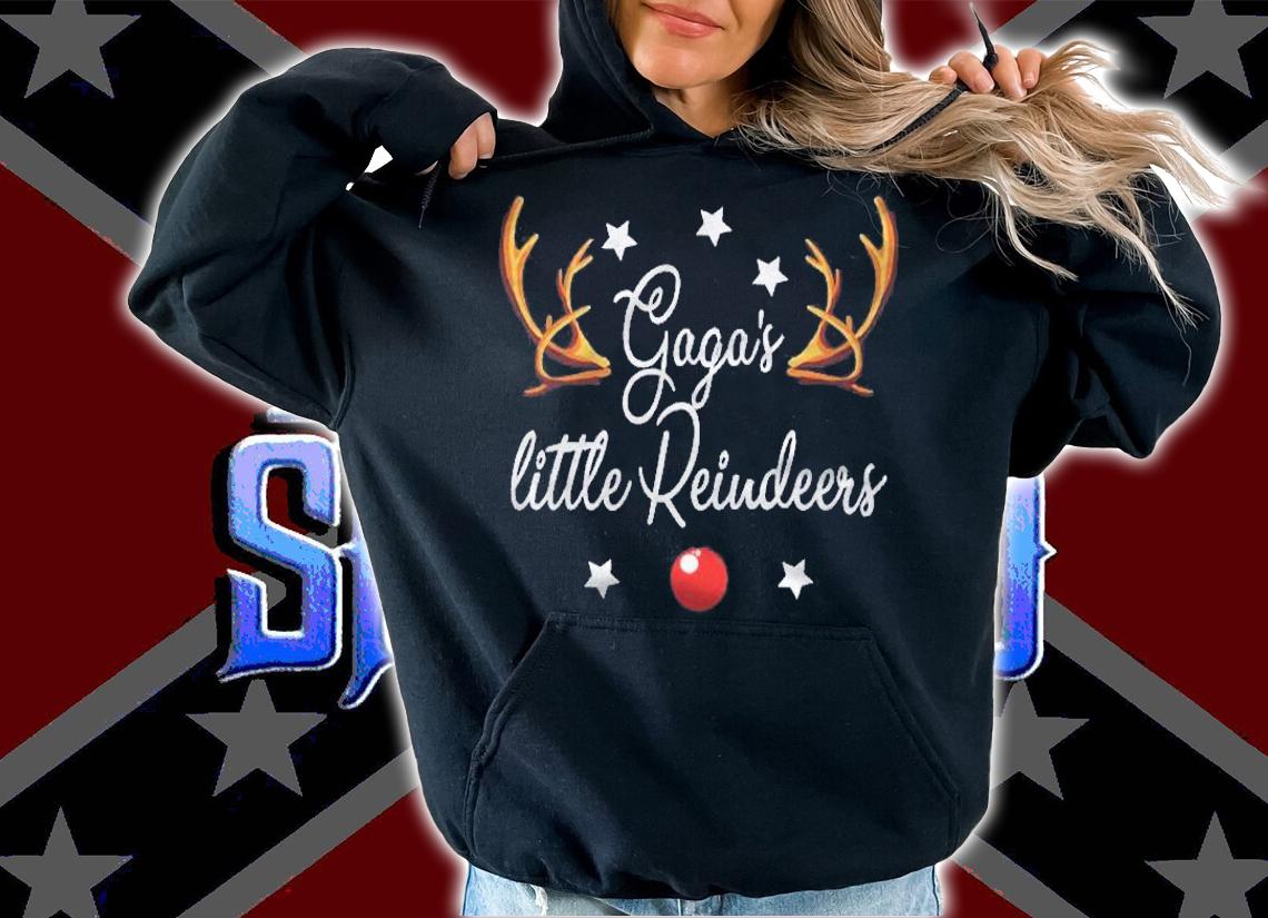 Gagas Little Reindeers Funny Reindeers Christmas Shirt hoodie