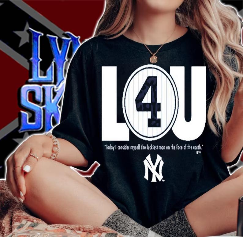 Lou Gehrig New York Yankees Lou 4 T-Shirt woman shirt