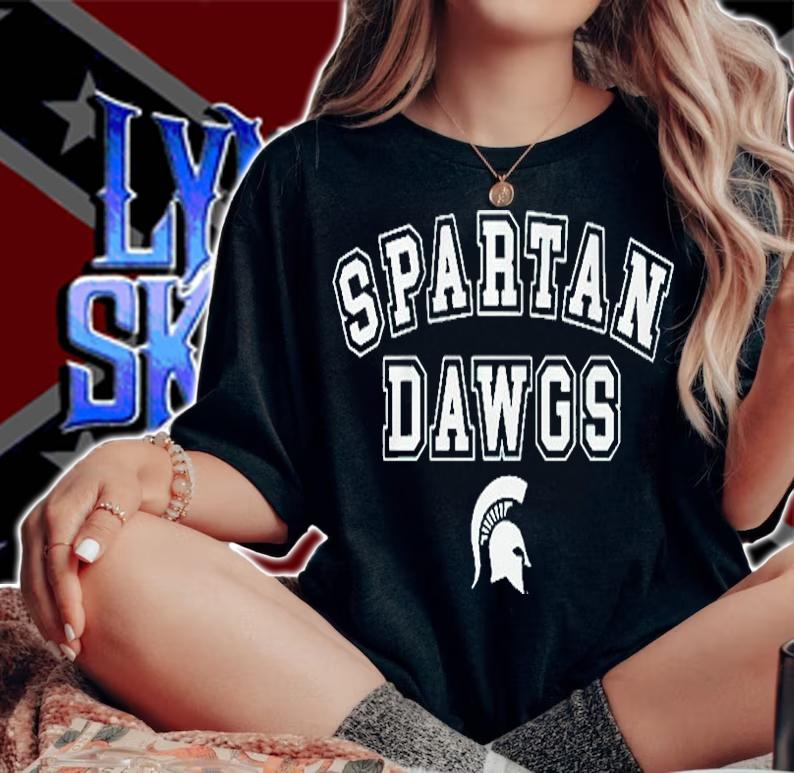 Michigan State Spartan Dawgs T-Shirt woman shirt