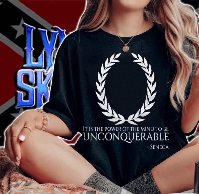 Seneca Stoicism Roman Philosophy Quote Be Unconquerable Shirt