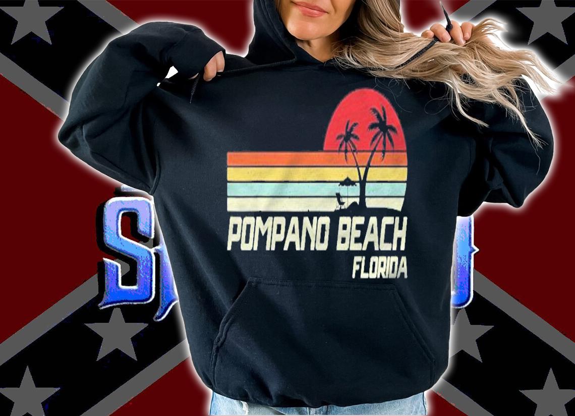 Summer Vacation Vintage Florida Pompano Beach T-shirt