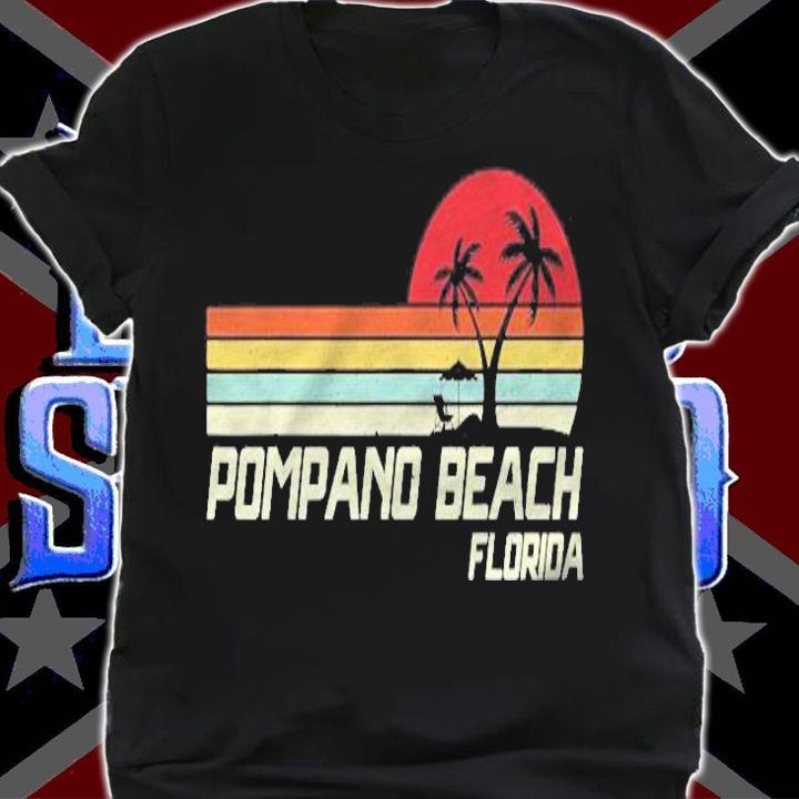 Summer Vacation Vintage Florida Pompano Beach T-shirt
