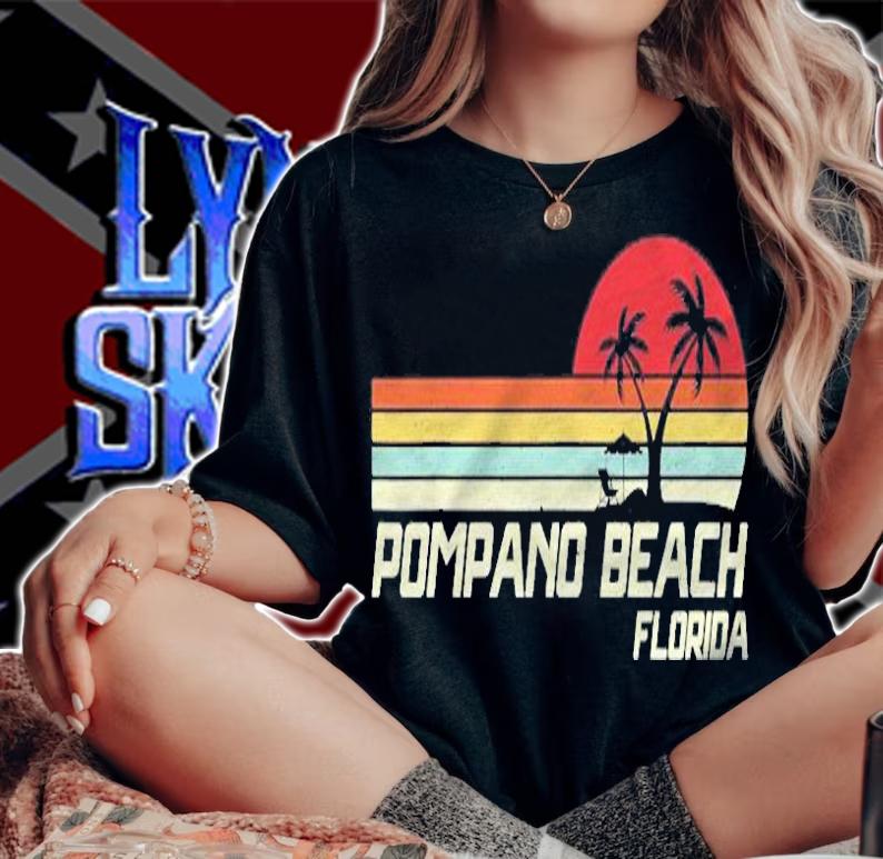 Summer Vacation Vintage Florida Pompano Beach T-shirt