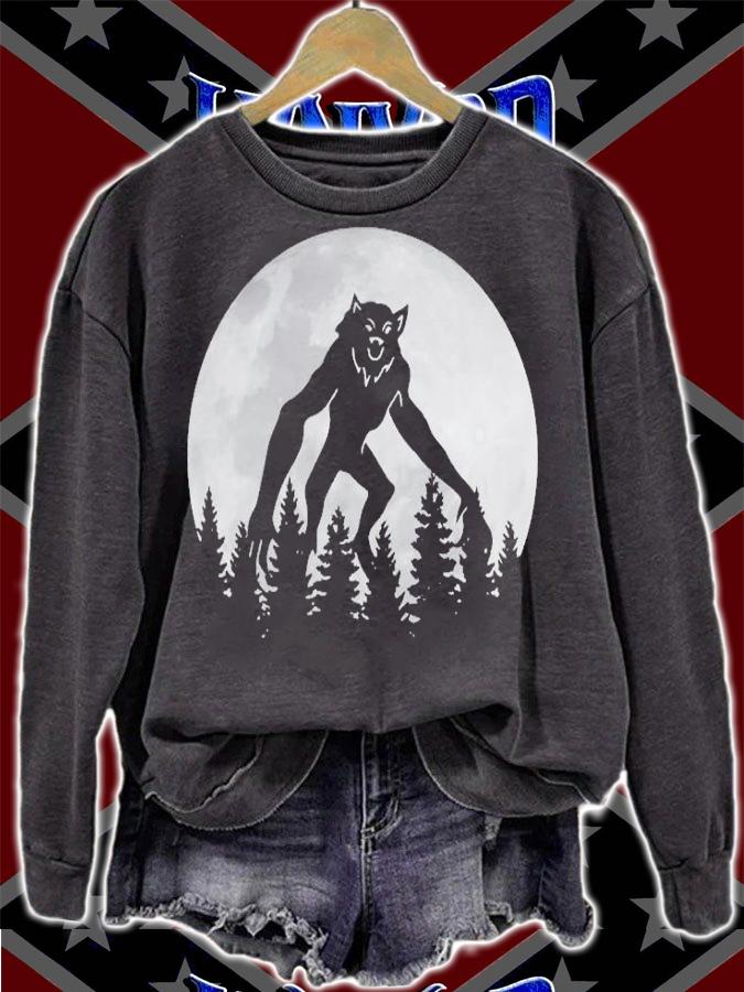 Werewolf Moon Full Moon Werewolf Howling Werewolfm T-Shirt sweatshirt