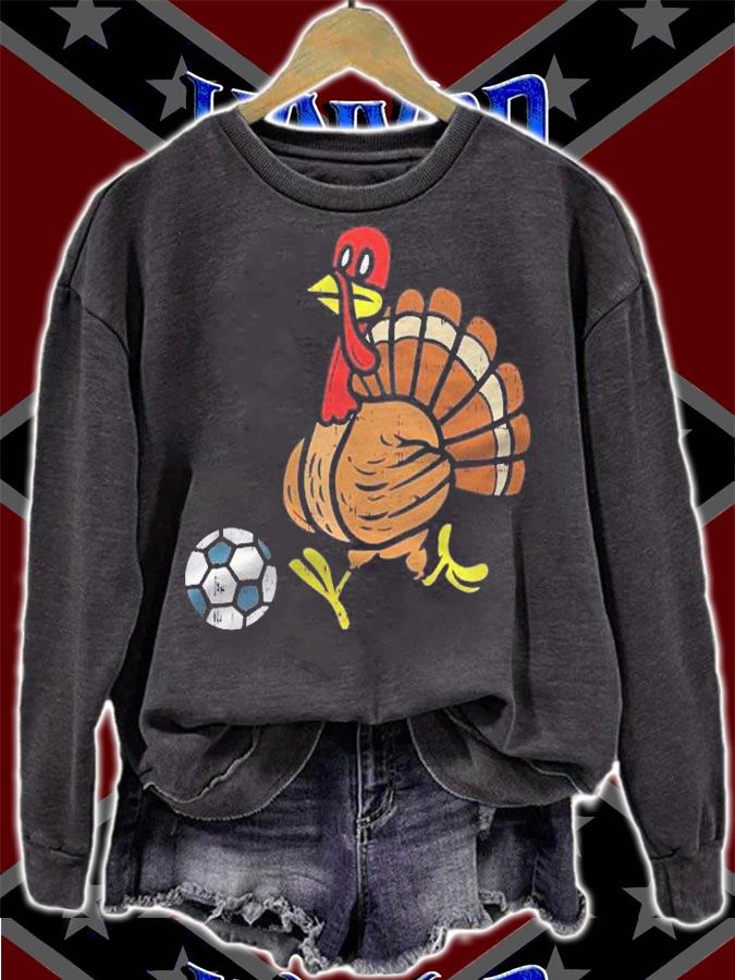 Football Soccer Player Turkey Thanksgiving Day Sport Gift Shirt