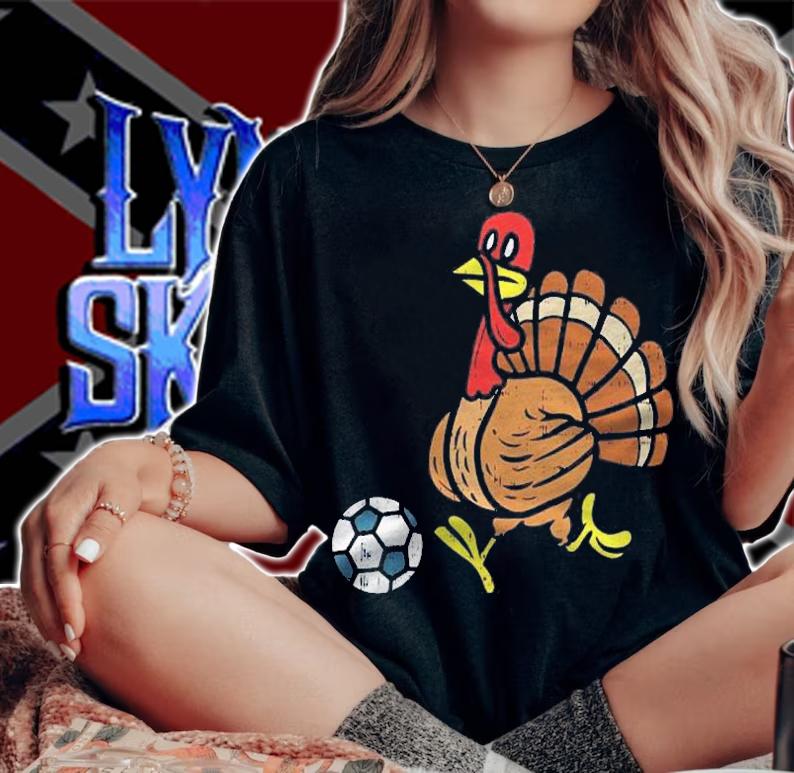 Football Soccer Player Turkey Thanksgiving Day Sport Gift Shirt