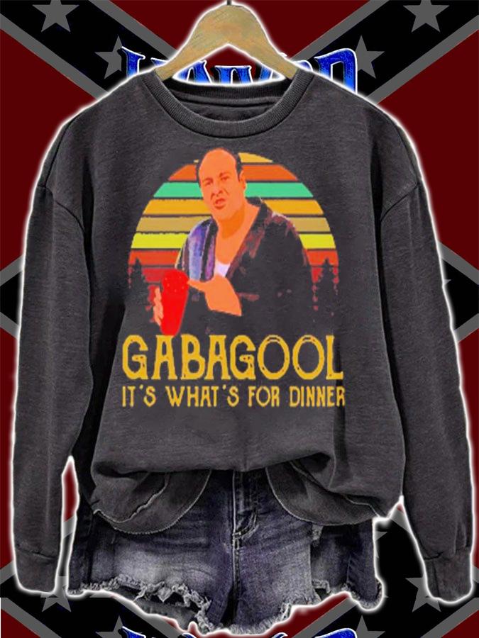 Gabagool It's What's For Dinner Vintage T-Shirt sweatshirt
