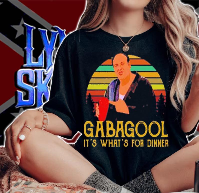 Gabagool It's What's For Dinner Vintage T-Shirt woman shirt
