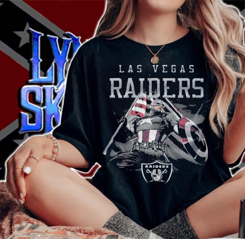 Las Vegas Raiders Chris Evans Captain America T-shirt woman shirt