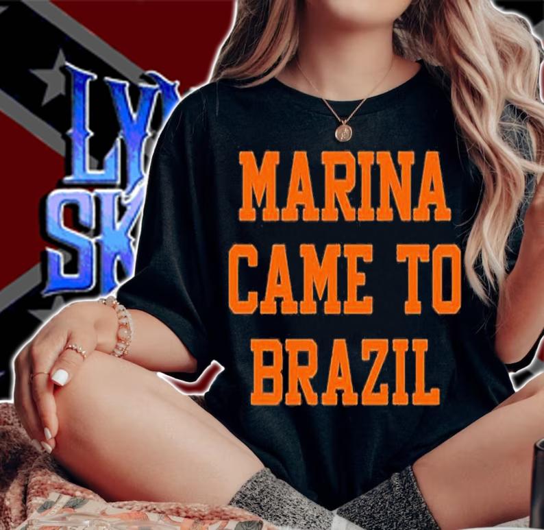 Marina Came To Brazil T-Shirt woman shirt