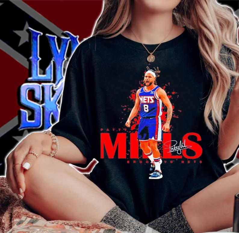 Patty Mills Brooklyn Nets Basketball Signatures Shirt