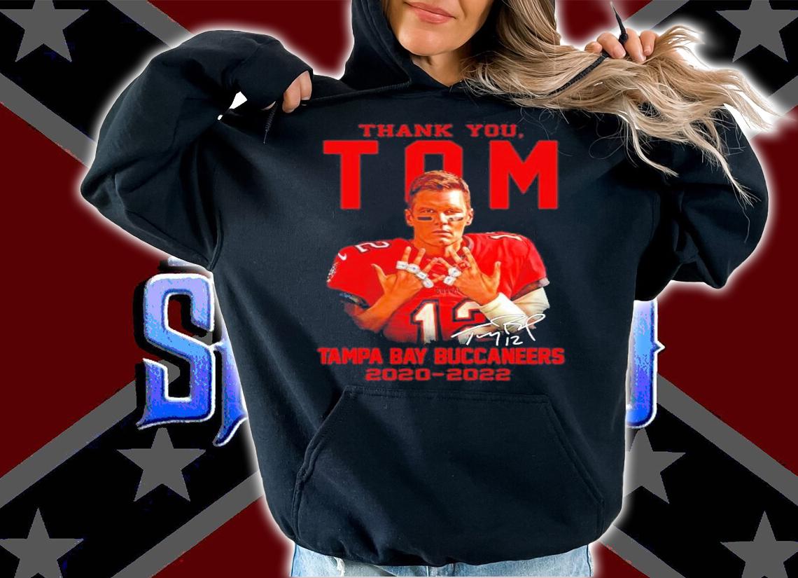 Thank You Tom Brady Tampa Bay Buccaneers 2020-2022 Signatures Shirt hoodie