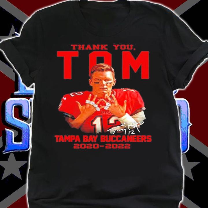 Thank You Tom Brady Tampa Bay Buccaneers 2020-2022 Signatures Shirt shirt