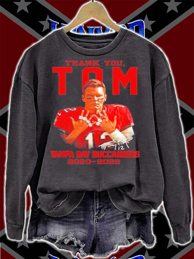 Thank You Tom Brady Tampa Bay Buccaneers 2020-2022 Signatures Shirt sweatshirt