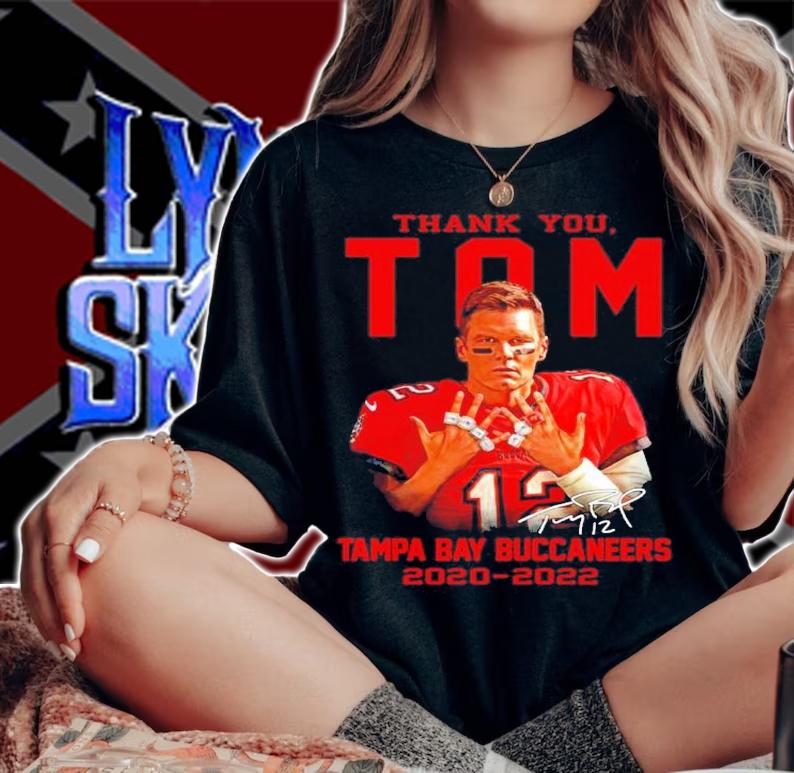 Thank You Tom Brady Tampa Bay Buccaneers 2020-2022 Signatures Shirt woman shirt
