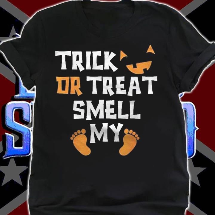 Trick Or Treat Smell My Feet Funny Kids Halloween Shirt