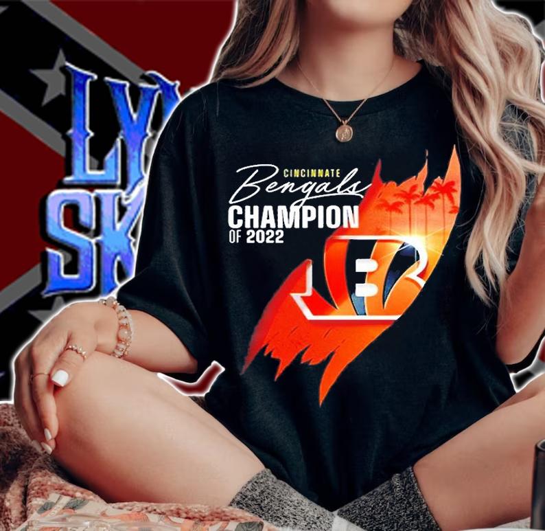 Cincinnati Bengals Champion Of 2022 Signature T-Shirt woman shirt