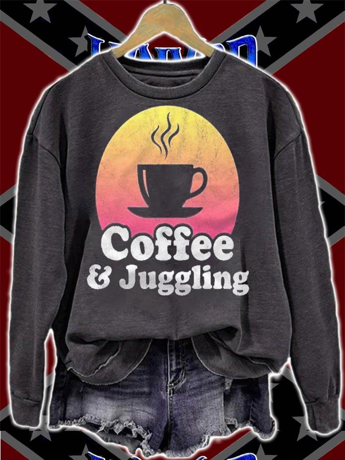 Coffee And Juggling Vintage Retro Shirt