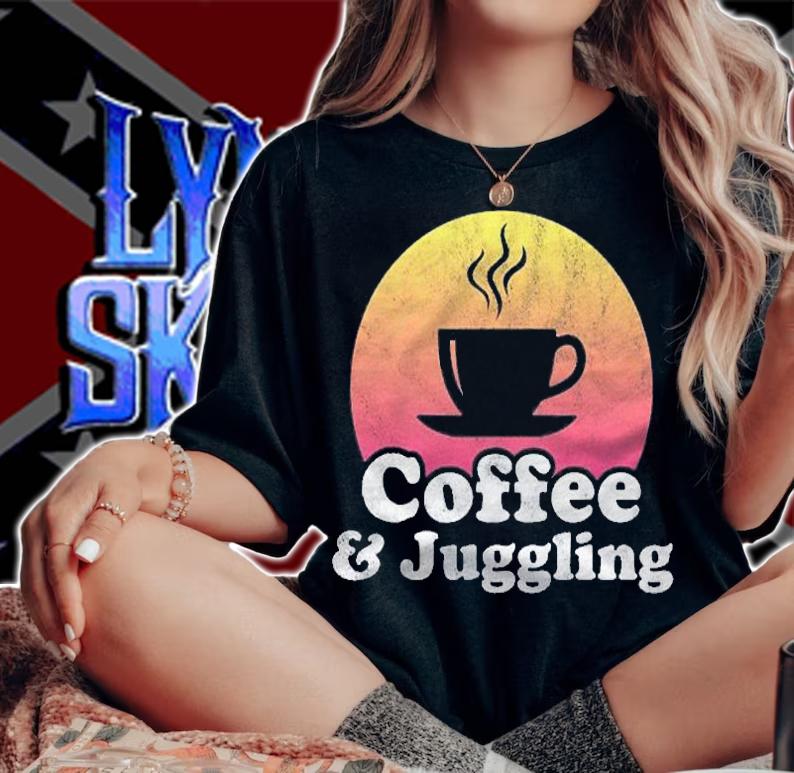 Coffee And Juggling Vintage Retro Shirt