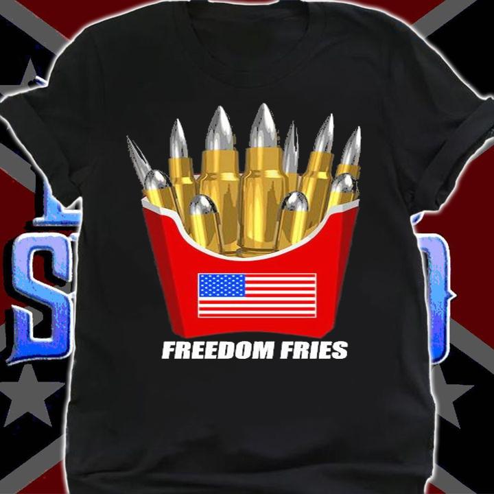 Freedom Fries American Flag T-Shirt shirt
