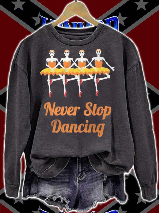 Halloween for Dancers Funny Skeleton Ballerinas Classic t-shirt sweatshirt