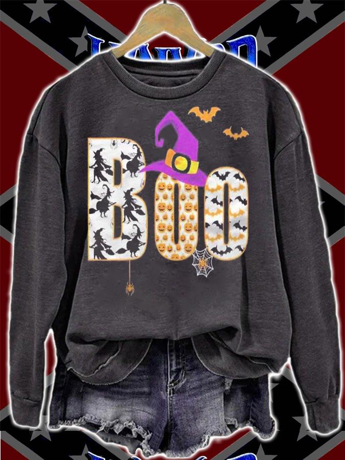 Halloween Shirt Witch Boo Women Men Children Shirt sweatshirt