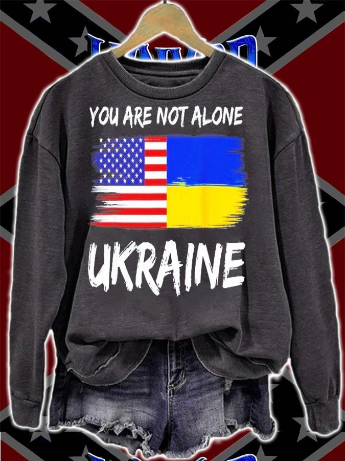 I Stand With Ukraine Flag American Flag Support Ukraine Peace Ukraine T-Shirt