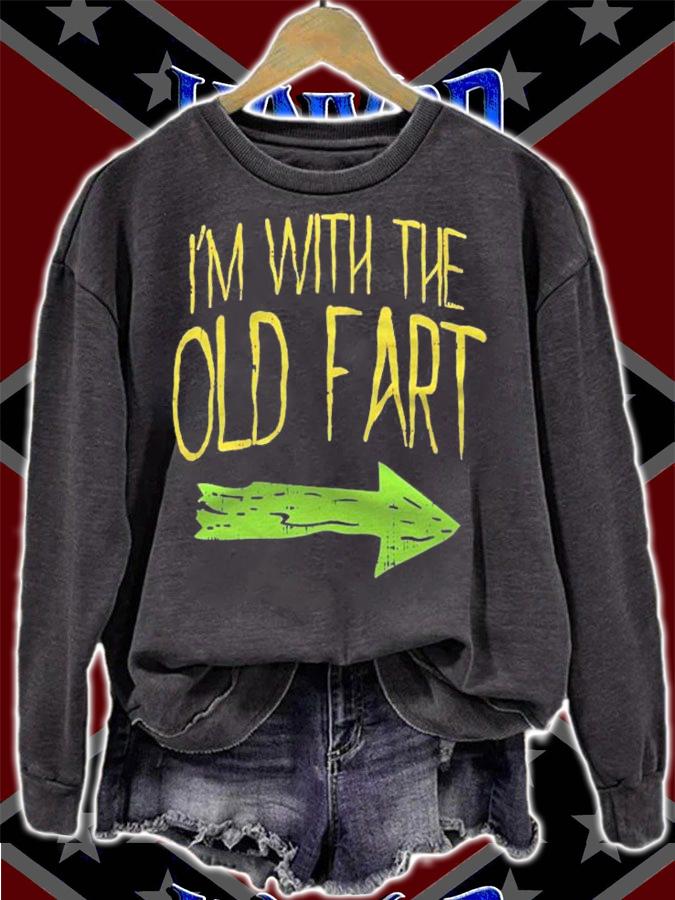 Im With The Old Fart Fun Matching Couples Halloween Costume Shirt sweatshirt