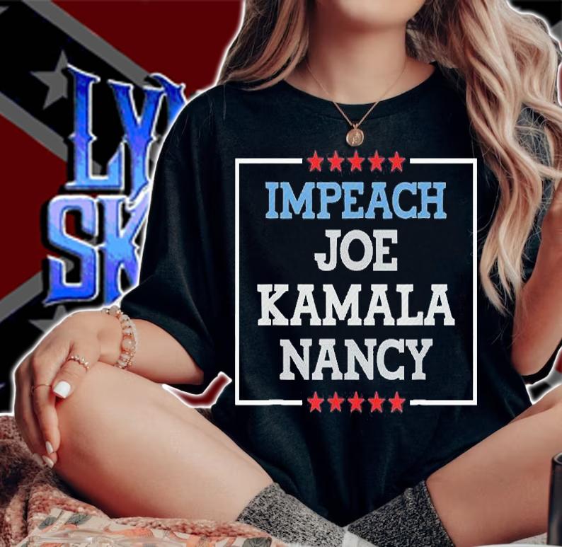Impeach Joe Biden Kamala Harris Nancy T-Shirt woman shirt