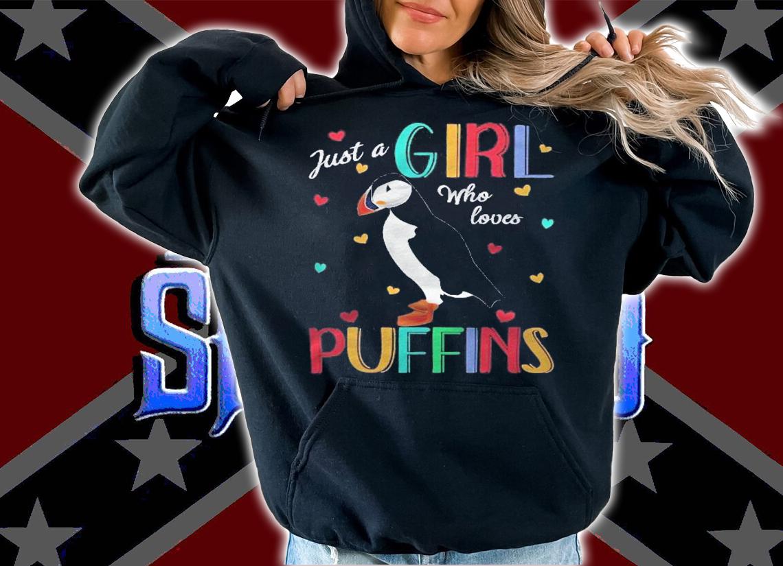 Just A Girl Who Loves Puffins Shirt Puffin Gift Shirt hoodie