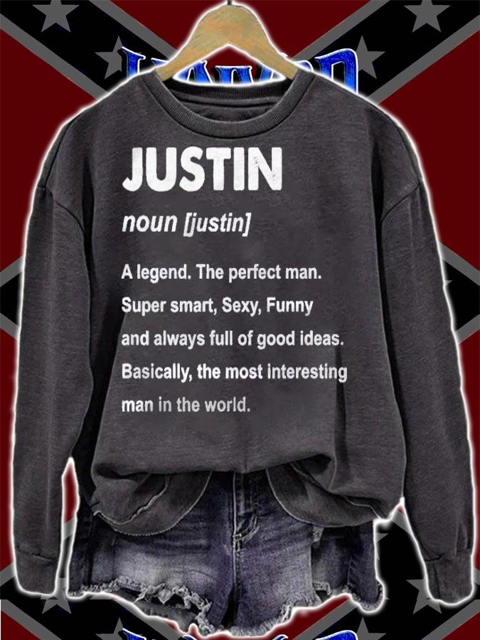 Justin Name Justin Definition First Name Shirt sweatshirt