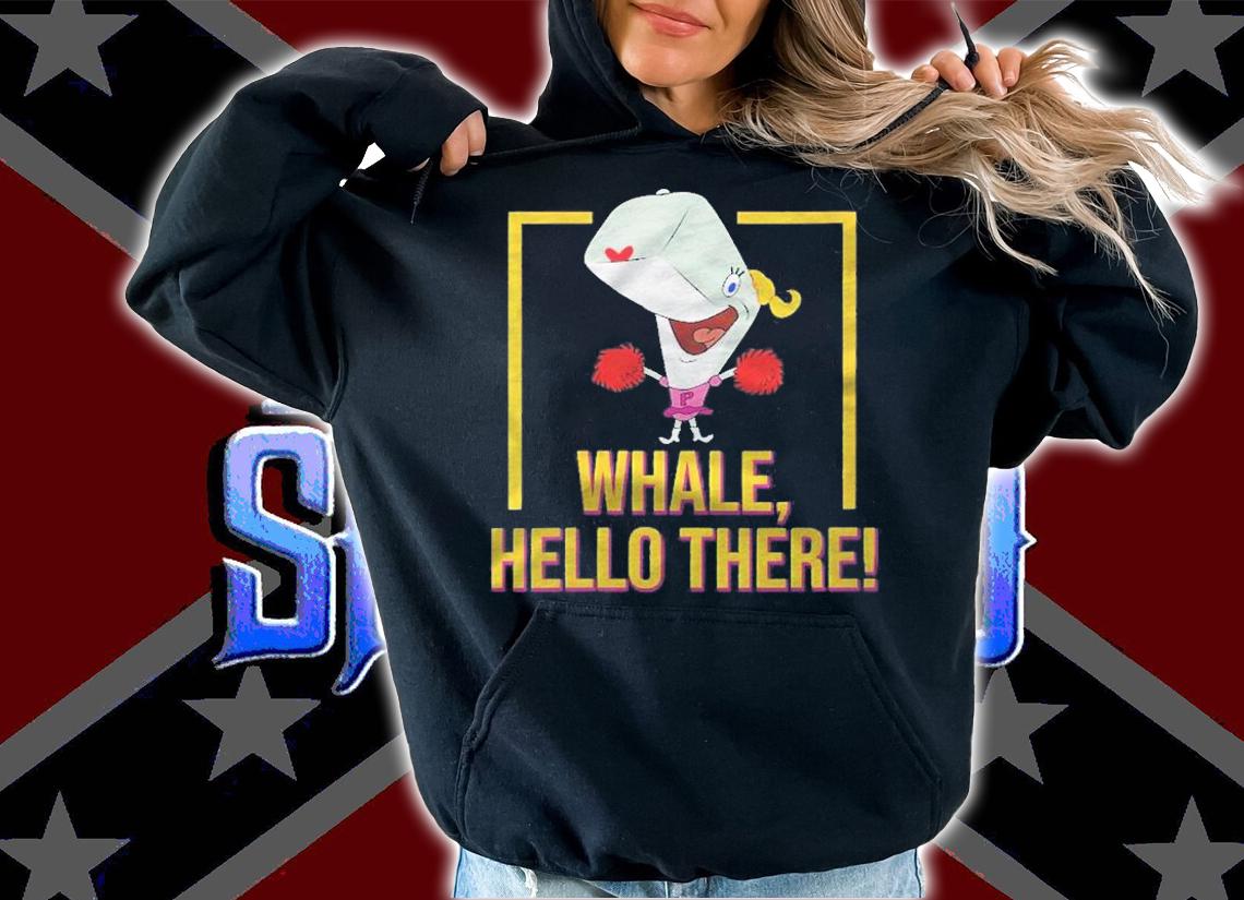 Mademark X Spongebob Squarepants Pearl Krabs Whale Hello There! V-Neck shirt hoodie