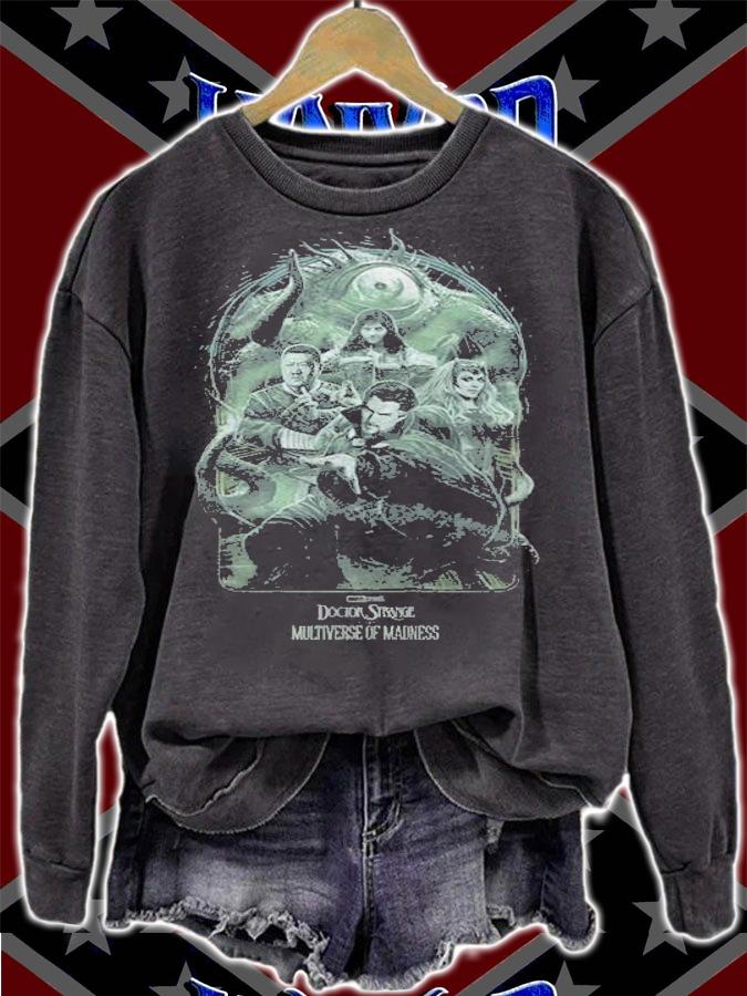 Marvel Doctor Strange 2 Retro group poster T-shirt sweatshirt