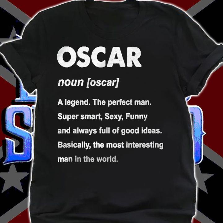 Mens Oscar Name Personalized Custom T-shirt